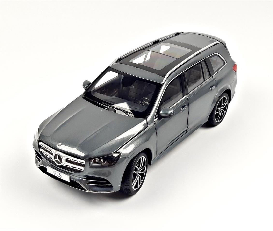 Jadi B66960623 1/18 Ölçek, Mercedes Benz GLS (X167) 2019, Selenite Grey Metallic, Sergilemeye Hazır Metal Araba Modeli