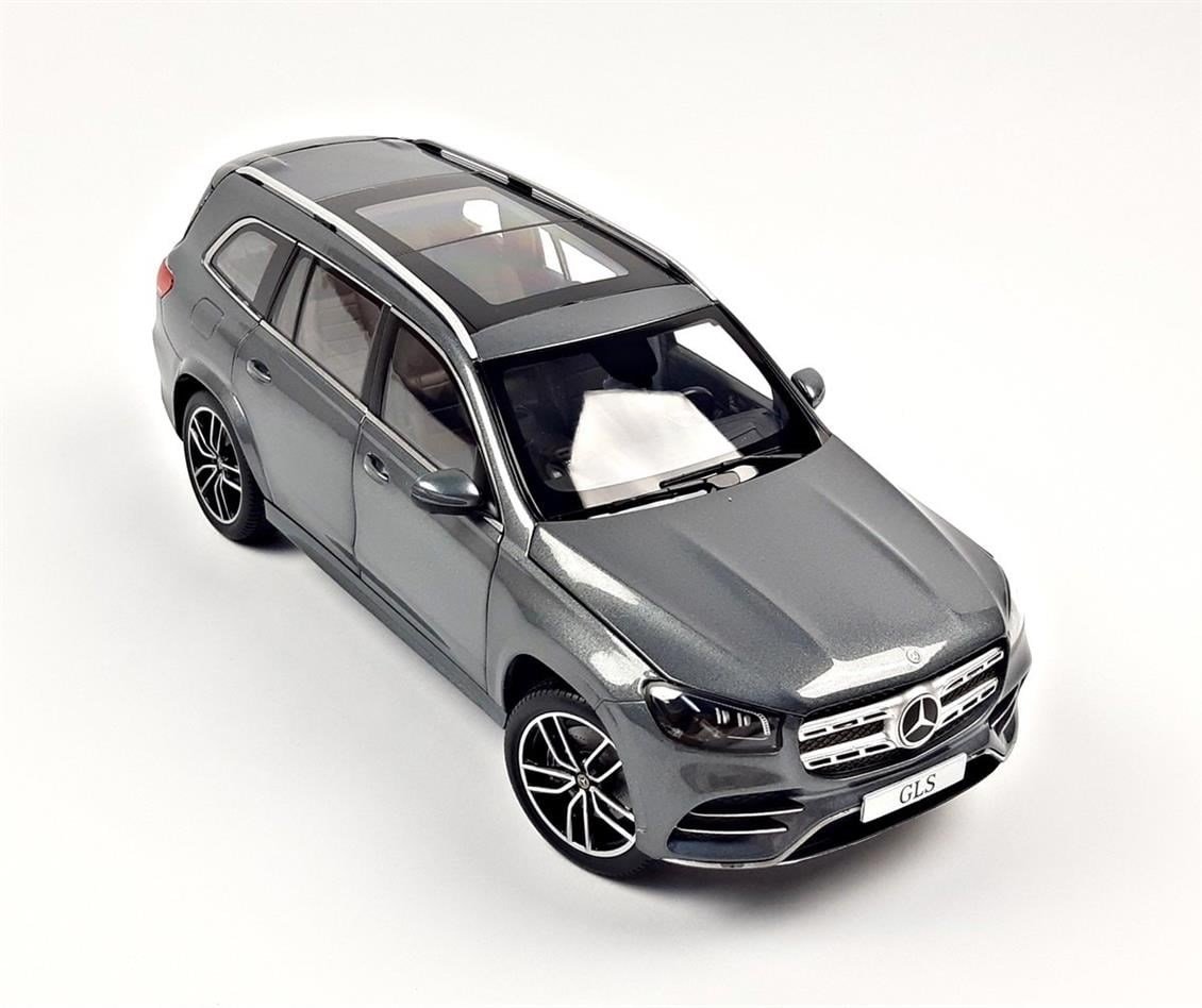 Jadi B66960623 1/18 Ölçek, Mercedes Benz GLS (X167) 2019, Selenite Grey Metallic, Sergilemeye Hazır Metal Araba Modeli