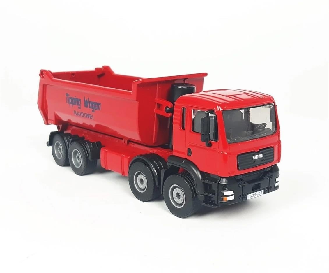 Kaidiwei 625006 1/50 Ölçek, Damperli Kamyon-Kırmızı