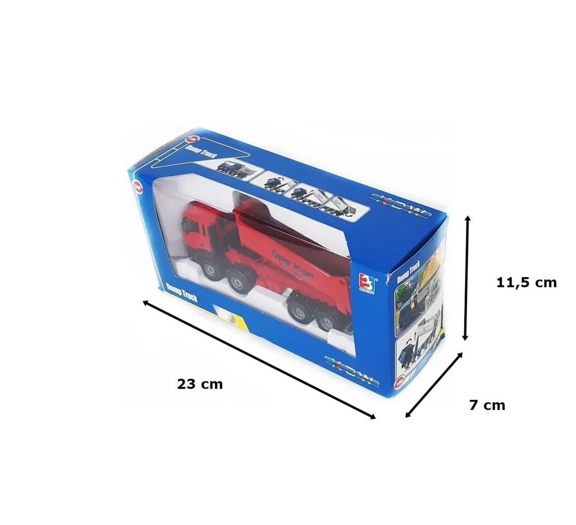 Kaidiwei 625006 1/50 Ölçek, Damperli Kamyon-Kırmızı