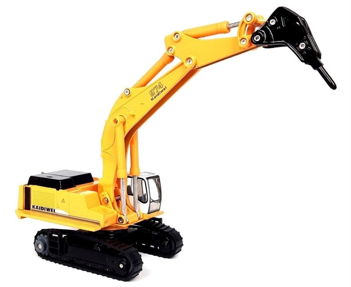 Kaidiwei 625016 1/87 Ölçek, Kırıcı Ataşmanlı Ekskavatör