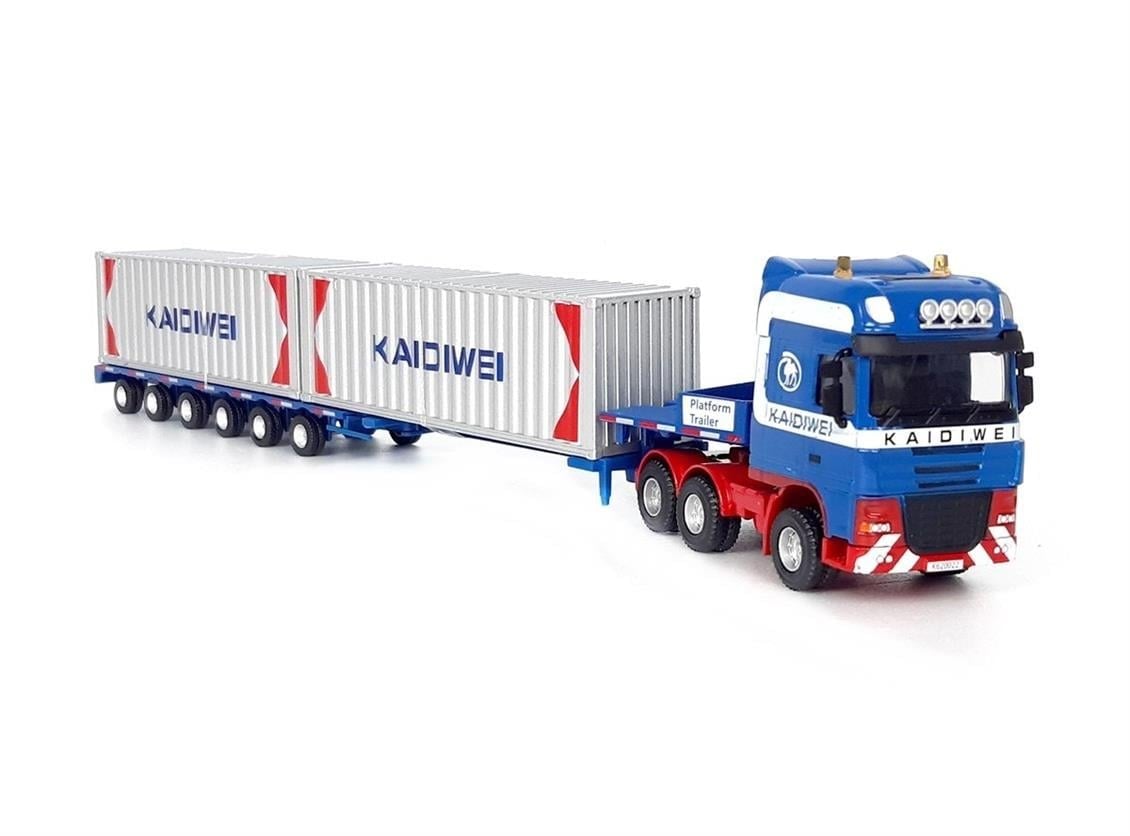 Kaidiwei 625022 1/50 Ölçek, Çift Dingil Uzun Lowbed Dorse Tır