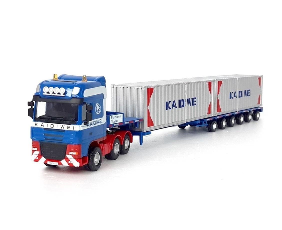 Kaidiwei 625022 1/50 Ölçek, Çift Dingil Uzun Lowbed Dorse Tır