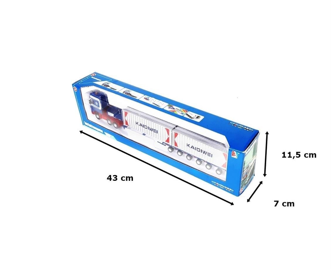 Kaidiwei 625022 1/50 Ölçek, Çift Dingil Uzun Lowbed Dorse Tır