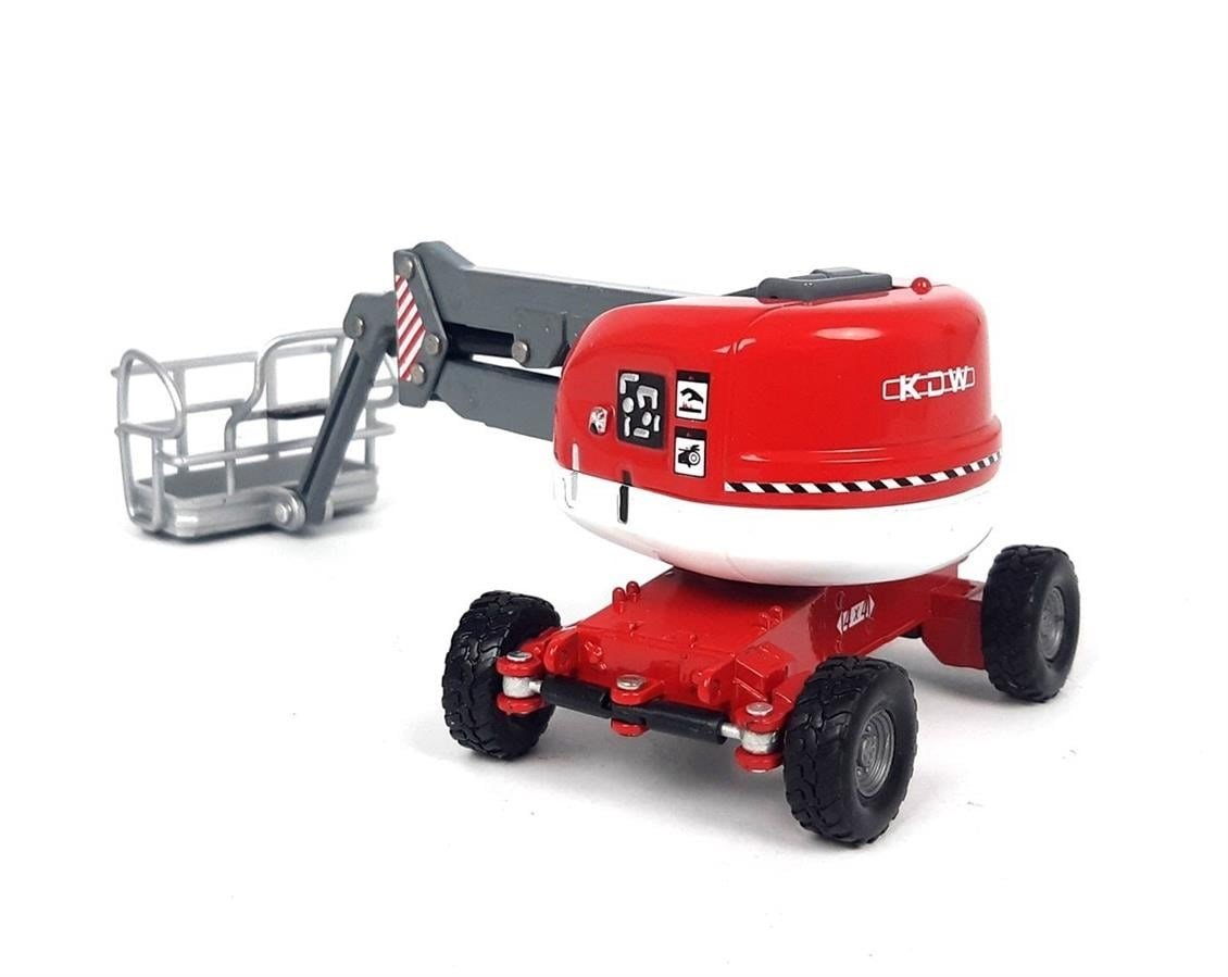 Kaidiwei 625023 1/87 Ölçek, Yükselen Platformlu İş Aracı Maketi-Kırmızı