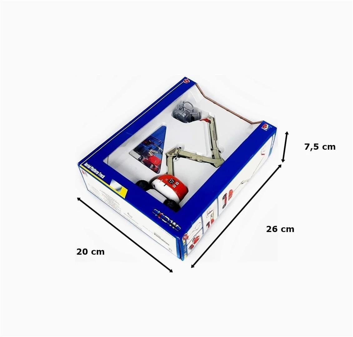 Kaidiwei 625023 1/87 Ölçek, Yükselen Platformlu İş Aracı Maketi-Orange