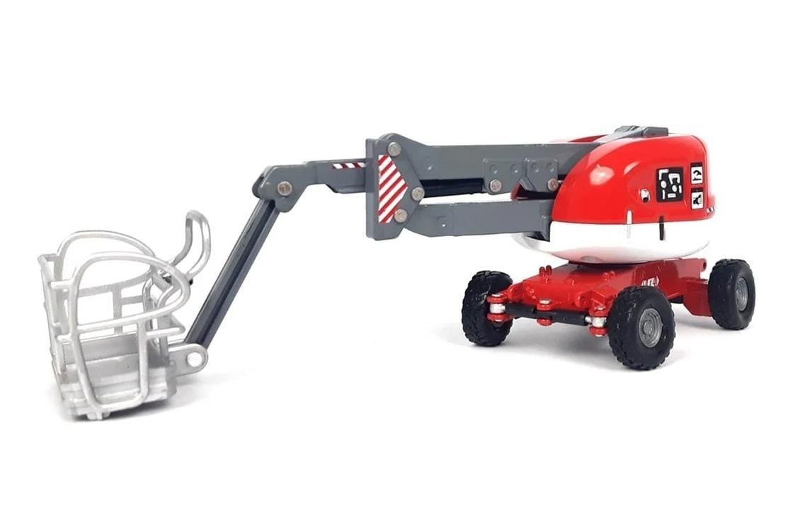 Kaidiwei 625023 1/87 Ölçek, Yükselen Platformlu İş Aracı Maketi-Kırmızı