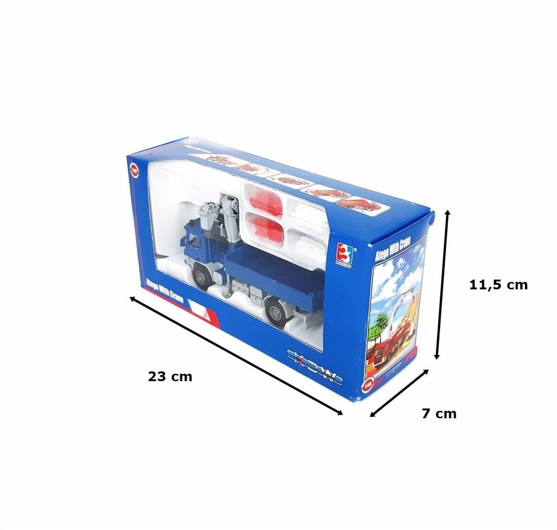 Kaidiwei 625024 1/50 Ölçek, Vinçli Kamyon Maketi-Mavi