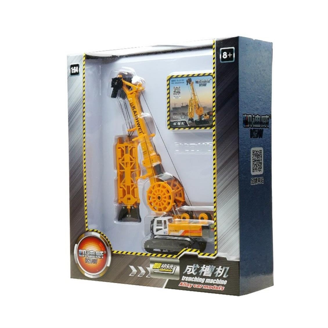 Kaidiwei 625047 1/64 Ölçek, Trenching Machine- Yellow