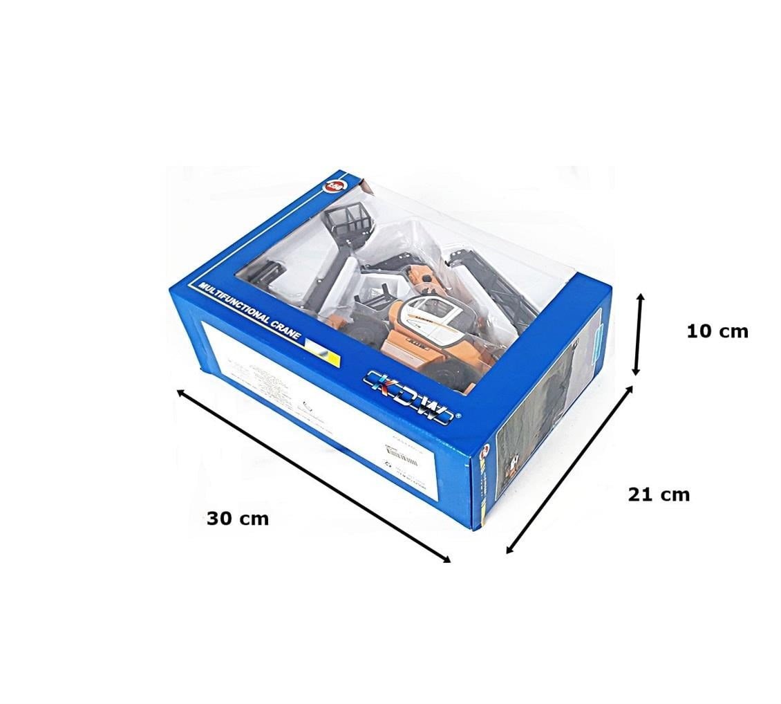 Kaidiwei 625048 1/50 Ölçek, Tekerlekli Çok Ataşmanlı Mini Vinç