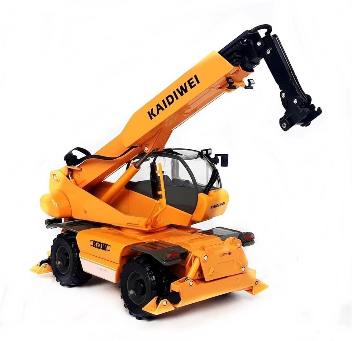 Kaidiwei 625048 1/50 Ölçek, Tekerlekli Çok Ataşmanlı Mini Vinç