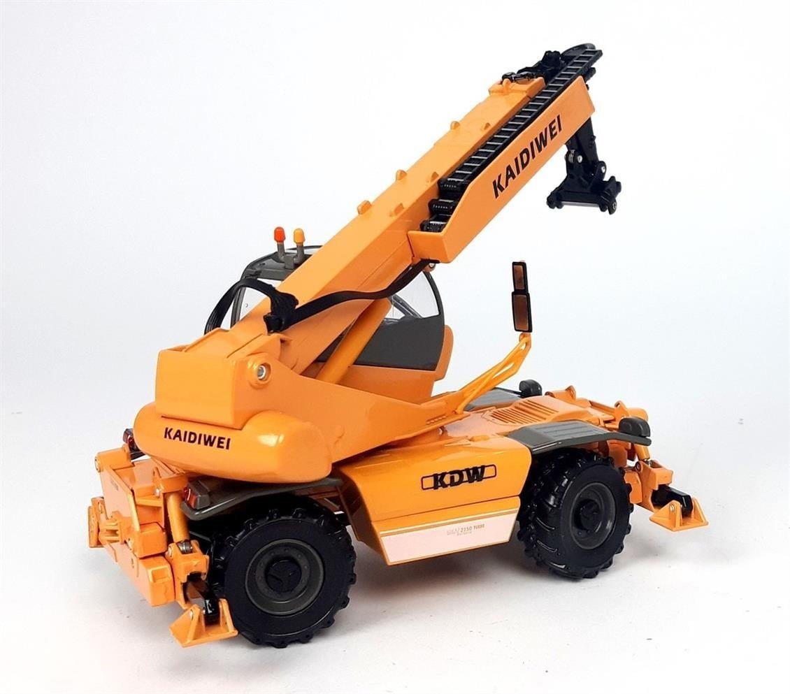 Kaidiwei 625048 1/50 Ölçek, Tekerlekli Çok Ataşmanlı Mini Vinç