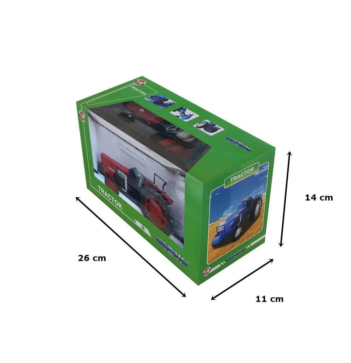 Kaidiwei 691011 1/18 Ölçek, Tractor-Kırmızı