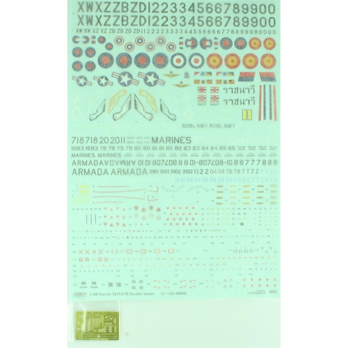 Kinetic K48040 1/48 Ölçek, T-Harrier T2/T4/T8 Savaş Uçağı, Plastik Model kiti