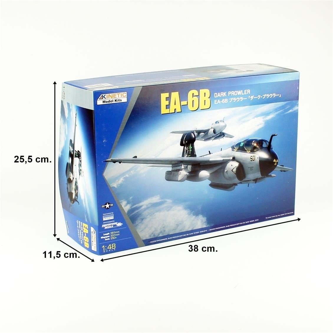 Kinetic K48075 1/48 Ölçek, EA-6B Prowler (Darth Vader) Savaş Uçağı, Plastik Model kiti