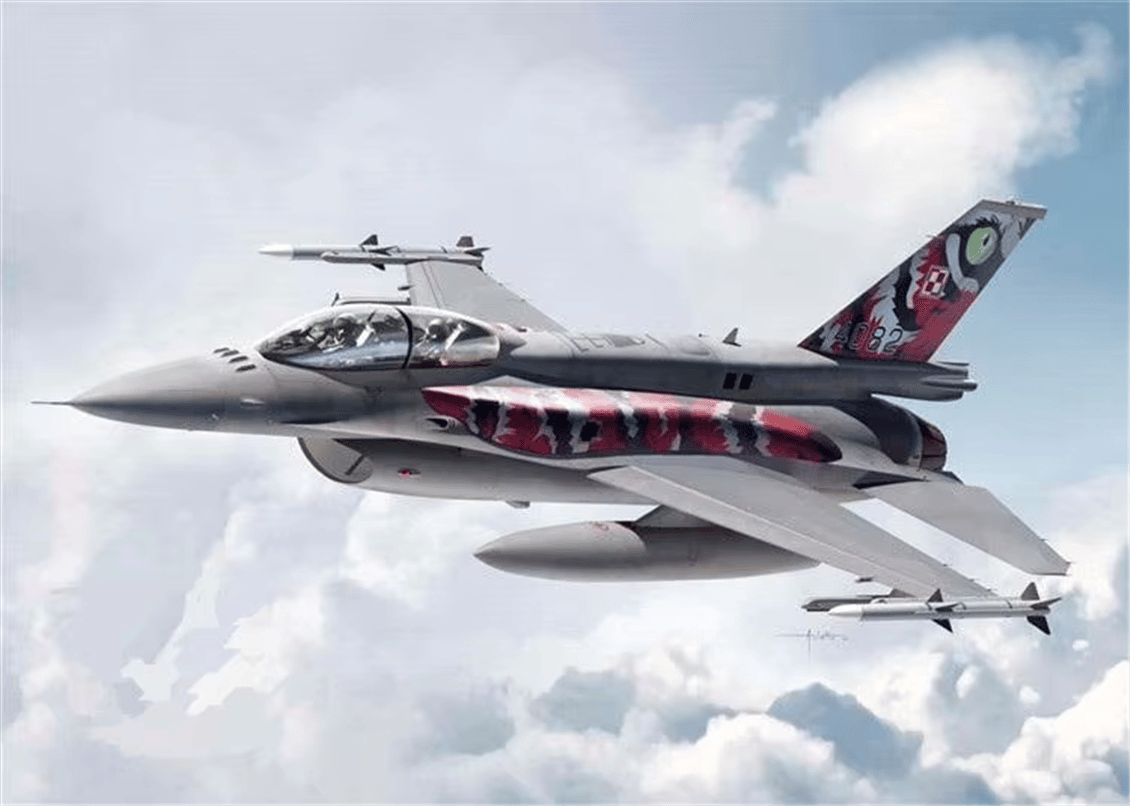Kinetic K48076 1/48 F-16C/D Block 52+ (Polish Air Force Advanced Viper) Savaş Uçağı, Plastik Model Kiti