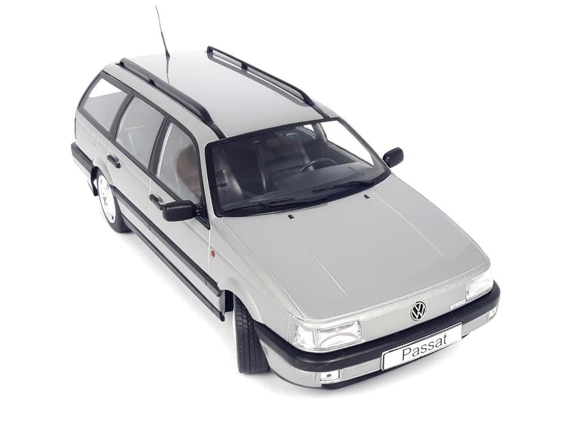 KKscale 180071 1/18 Ölçek, 1988 Volkswagen Passat B3 VR6 Variant, Metalik Gri, Sergilemeye Hazır Metal Araba Modeli