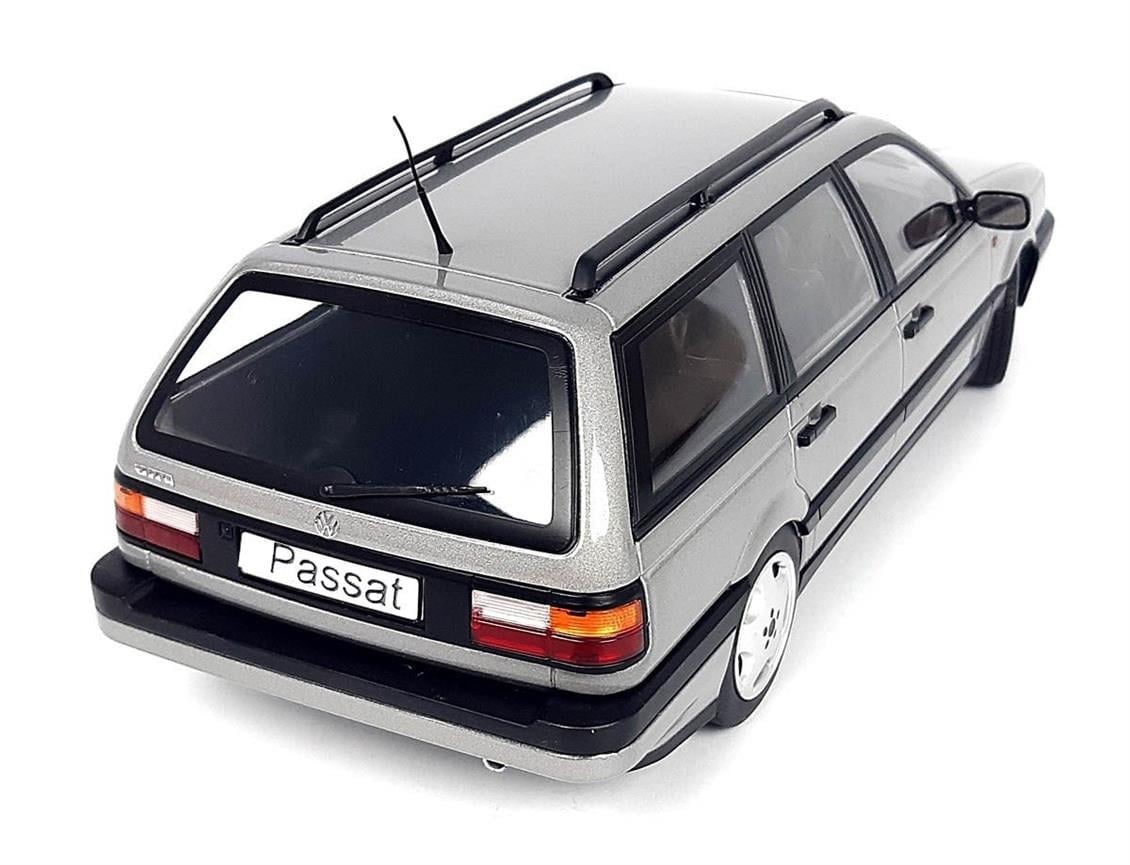 KKscale 180071 1/18 Ölçek, 1988 Volkswagen Passat B3 VR6 Variant, Metalik Gri, Sergilemeye Hazır Metal Araba Modeli