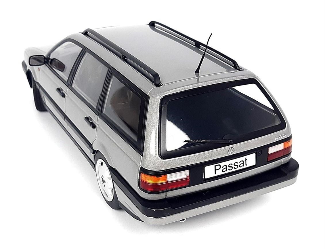 KKscale 180071 1/18 Ölçek, 1988 Volkswagen Passat B3 VR6 Variant, Metalik Gri, Sergilemeye Hazır Metal Araba Modeli