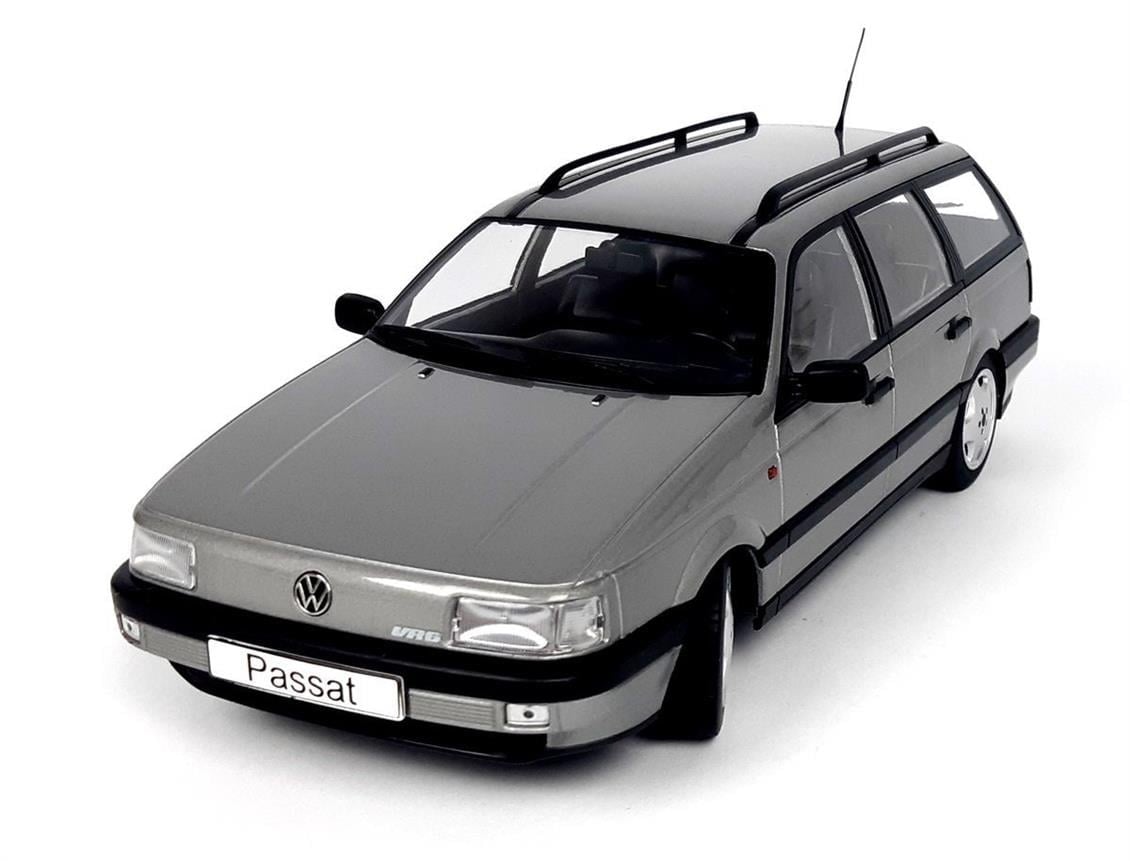 KKscale 180071 1/18 Ölçek, 1988 Volkswagen Passat B3 VR6 Variant, Metalik Gri, Sergilemeye Hazır Metal Araba Modeli