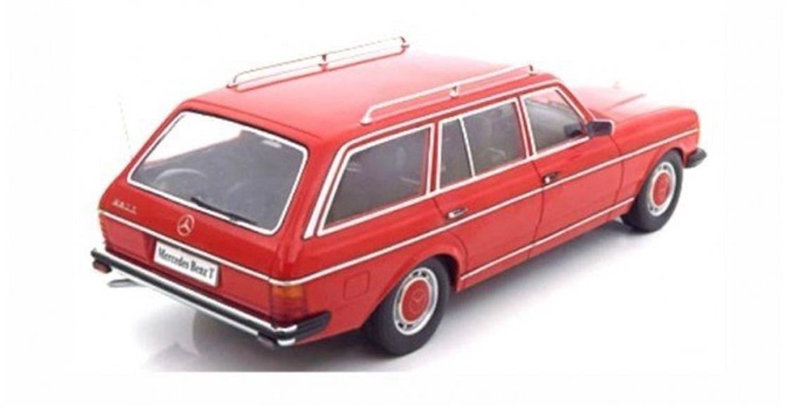 KKscale 180091 1/18 Ölçek, Mercedes Benz 250T Estate, Kırmızı, Sergilemeye Hazır Metal Araba Modeli