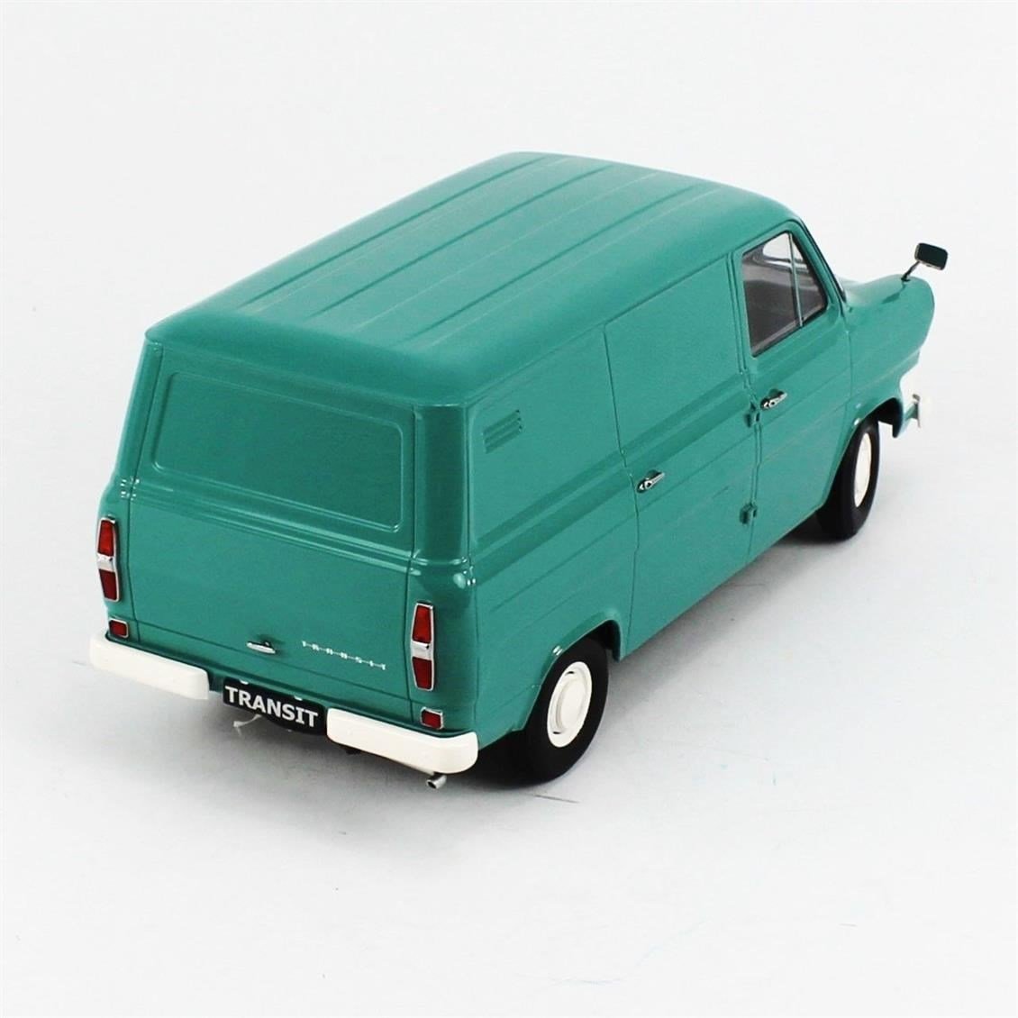 KKscale 180492 1/18 Ölçek, 1965 Ford Transit Van, MKI, Açık Mavi, Sergilemeye Hazır Metal Van Kamyonet Modeli