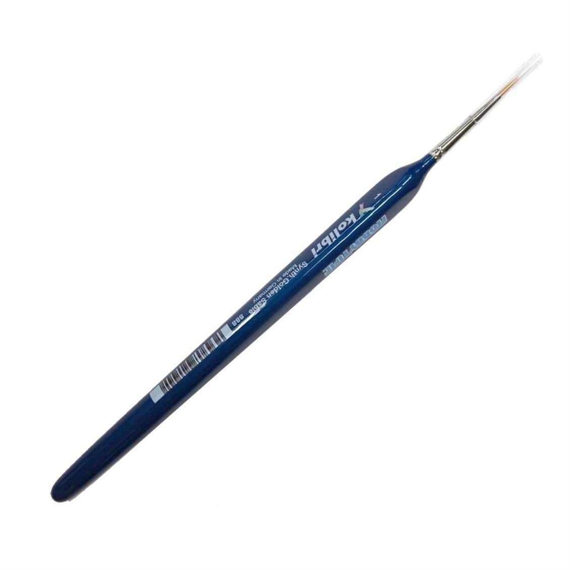 Kolibri 88801 Üçgen Mavi Saplı Boya Fırçası No:1
