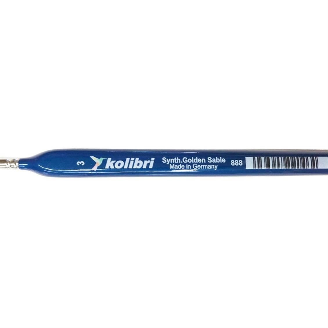 Kolibri 88803 Üçgen Mavi Saplı Boya Fırçası No:3