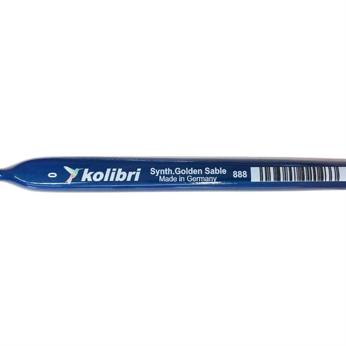 Kolibri 88810 Üçgen Mavi Saplı Boya Fırçası No:0