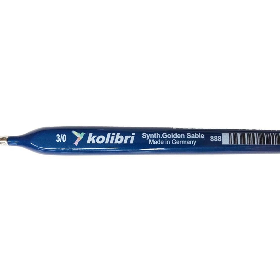 Kolibri 88830 Üçgen Mavi Saplı Boya Fırçası No:3X0