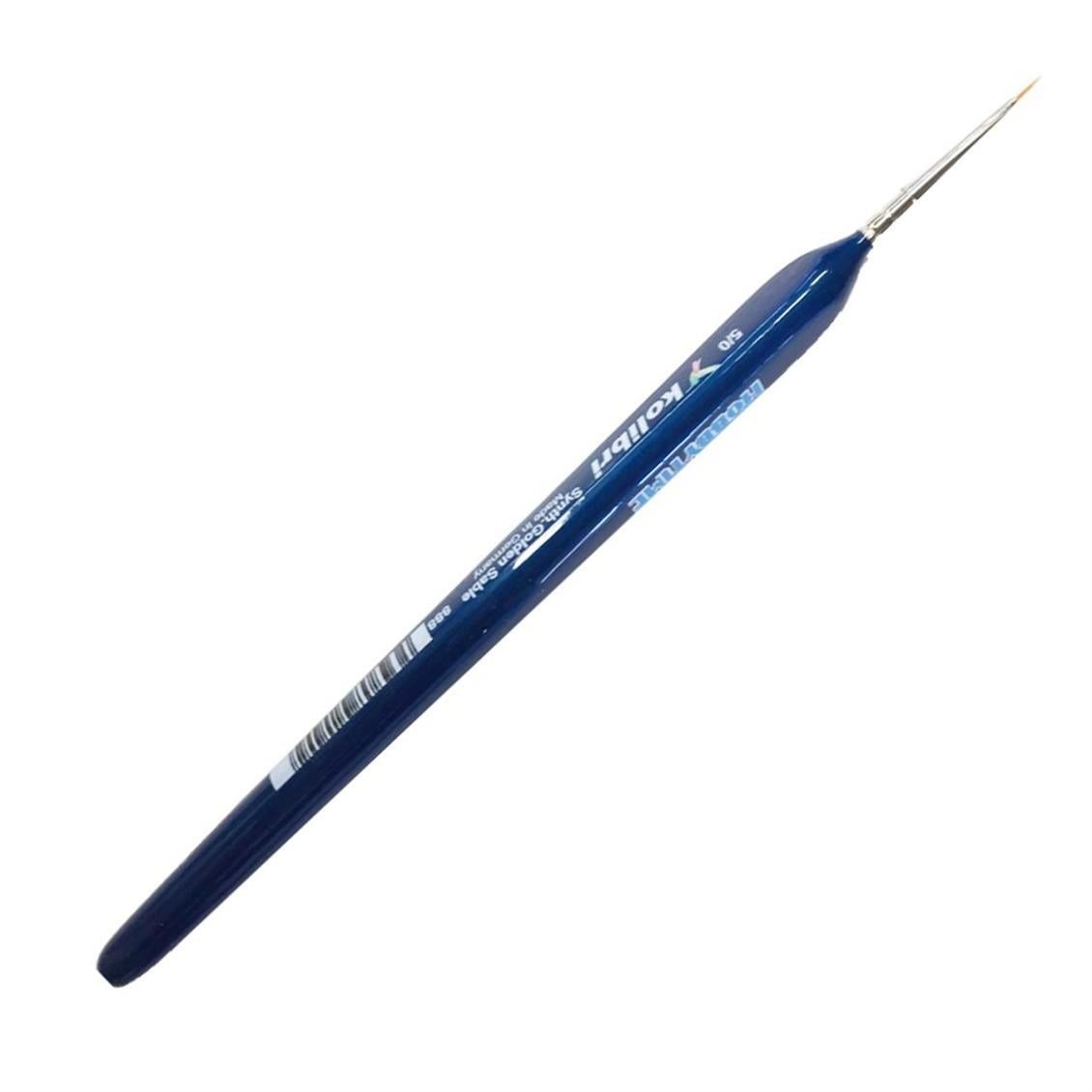 Kolibri 88850 Üçgen Mavi Saplı Boya Fırçası No:5X0