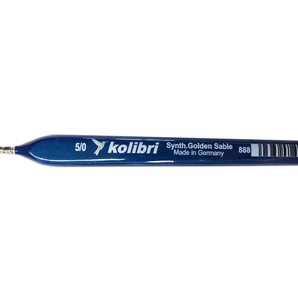 Kolibri 88850 Üçgen Mavi Saplı Boya Fırçası No:5X0