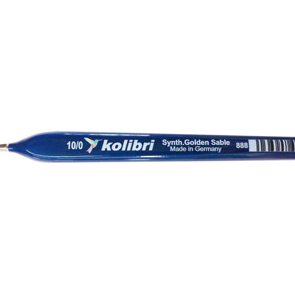 Kolibri 88899 Üçgen Mavi Saplı Boya Fırçası No:10X0