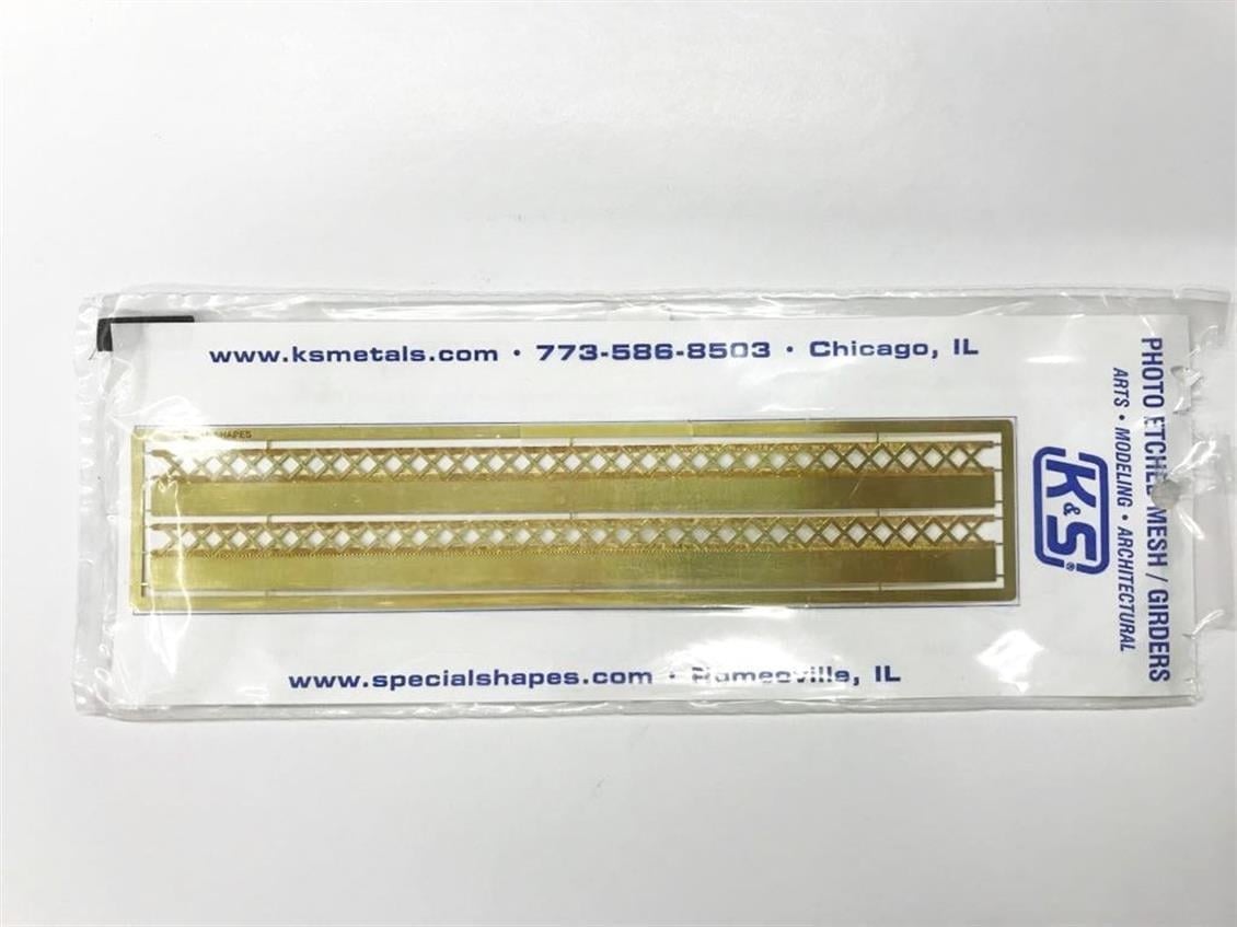 K&S 2778 Prinç Etched Kiriş Destekleri X-Braced 1 Si