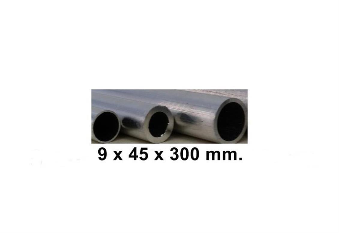 K&S 9808 Round Alumınum Tubes-9Mm Odx.45Mm Wallx300Mm-