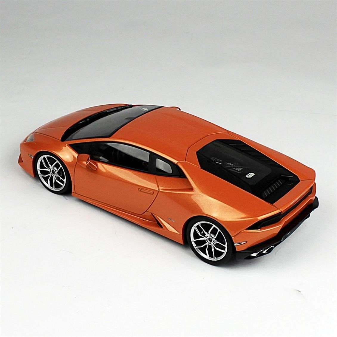 Kyosho 9511 1/18 Ölçek, 2015 Lamborghini Huracan LP610-4 (diecast ousia seri), Orange, Sergilemeye Hazır Metal Araba Modeli