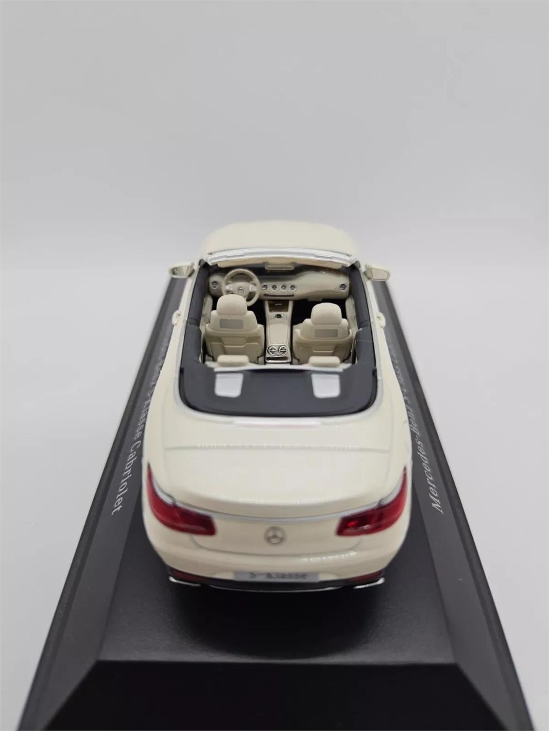 Kyosho B66960353 1/43 Ölçek, Mercedes Benz S Class (A217) Spider 2015, Diamond White Bright Metallic, Sergilemeye Hazır Metal A