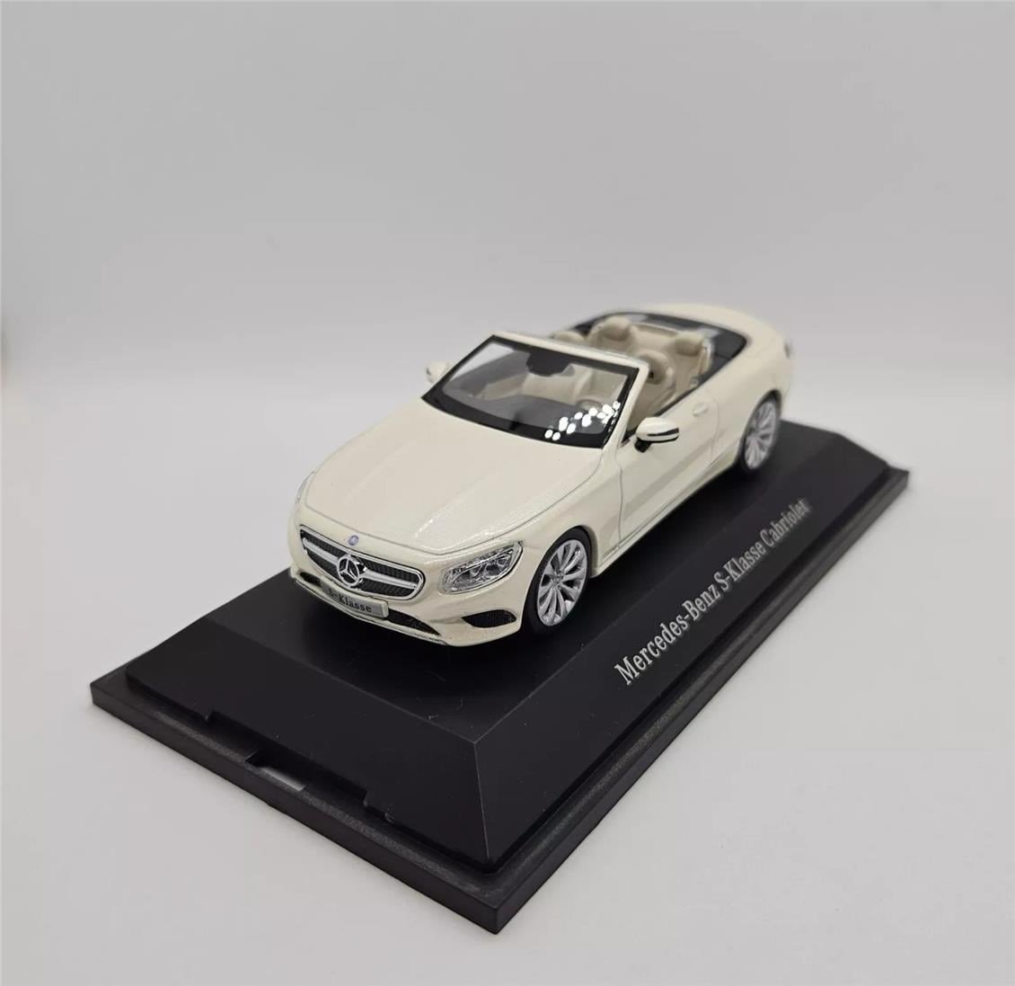 Kyosho B66960353 1/43 Ölçek, Mercedes Benz S Class (A217) Spider 2015, Diamond White Bright Metallic, Sergilemeye Hazır Metal A