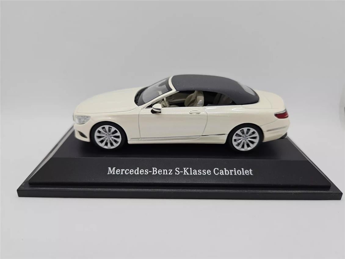 Kyosho B66960353 1/43 Ölçek, Mercedes Benz S Class (A217) Spider 2015, Diamond White Bright Metallic, Sergilemeye Hazır Metal A