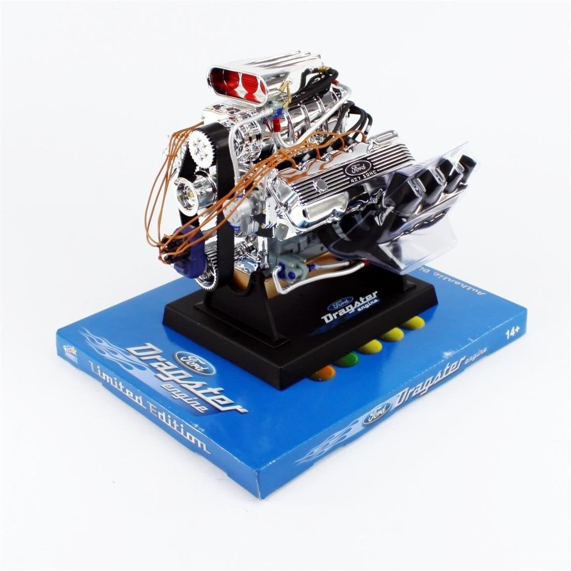 Liberty Classics 84029 1/6 Ölçek, Top Fuel 427 Ford Cid SOHC Dragster Motoru, Plastik Motor Maketi