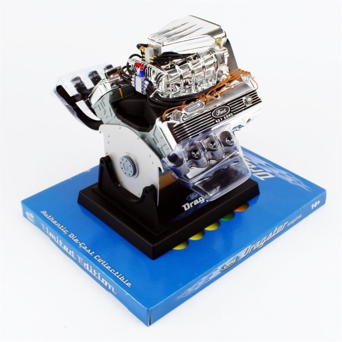 Liberty Classics 84029 1/6 Ölçek, Top Fuel 427 Ford Cid SOHC Dragster Motoru, Plastik Motor Maketi