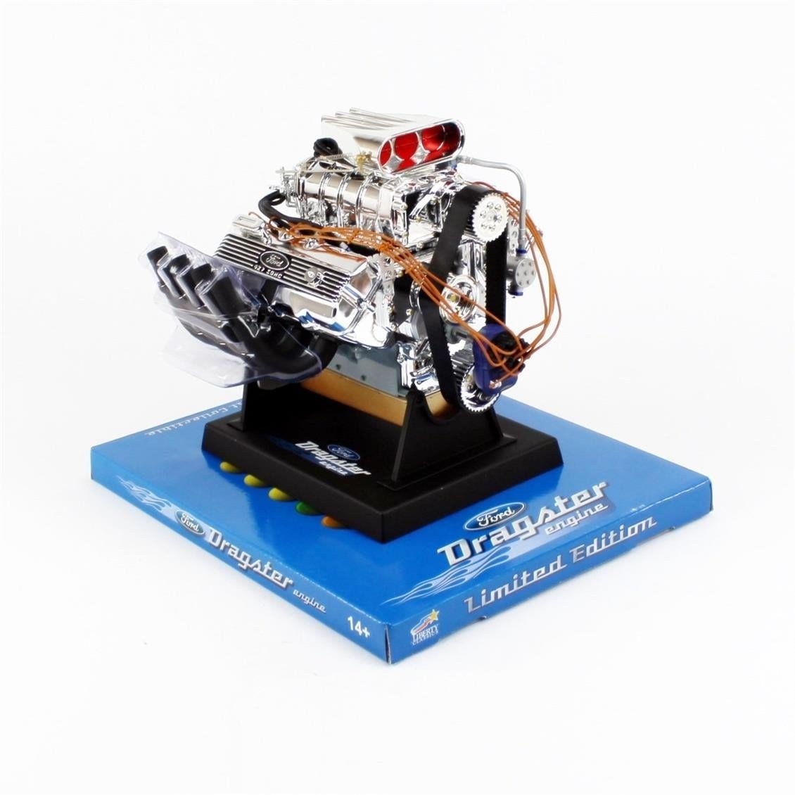 Liberty Classics 84029 1/6 Ölçek, Top Fuel 427 Ford Cid SOHC Dragster Motoru, Plastik Motor Maketi