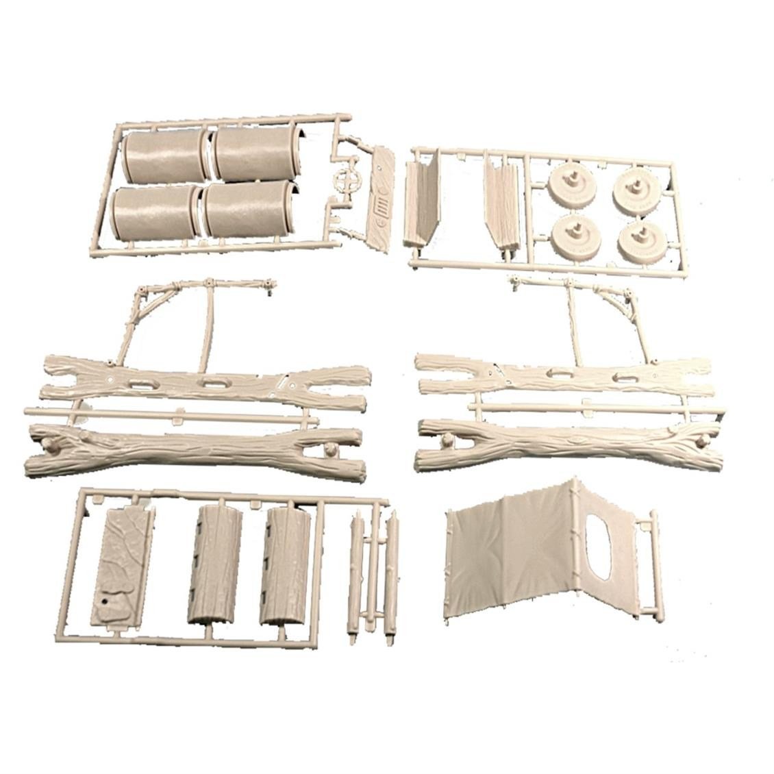 Lindberg 604 1/25 Ölçek, Çakmaktaş Arabası, Plastik Model kiti