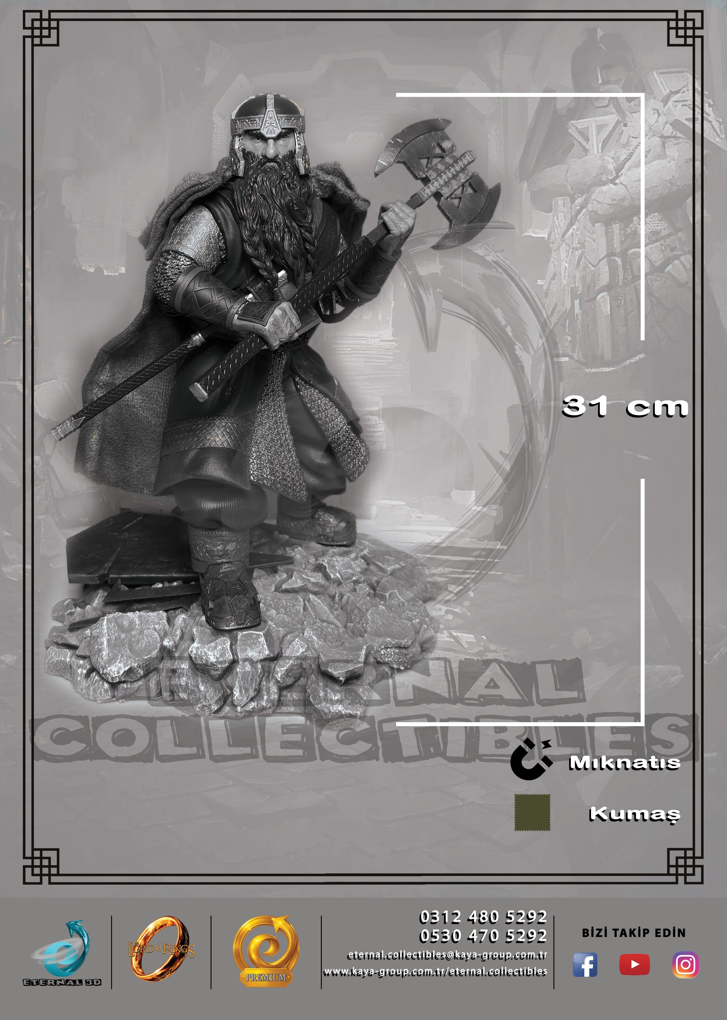 Lord Of The Rings Yüzüklerin Efendisi - Gimli Ready to Fight