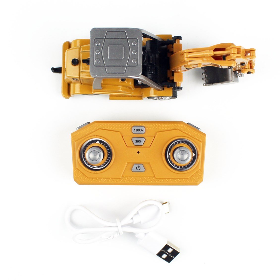 M652 1/64 Ölçek, Ekskavator, Bluetooth Uzaktan Kumandalı Metal İş Makinası