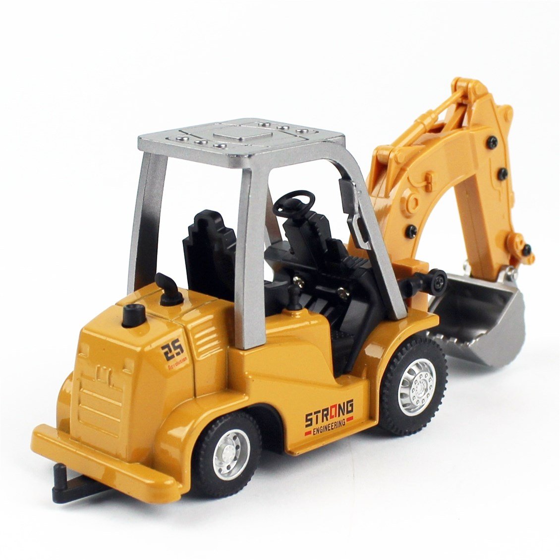 M652 1/64 Ölçek, Ekskavator, Bluetooth Uzaktan Kumandalı Metal İş Makinası