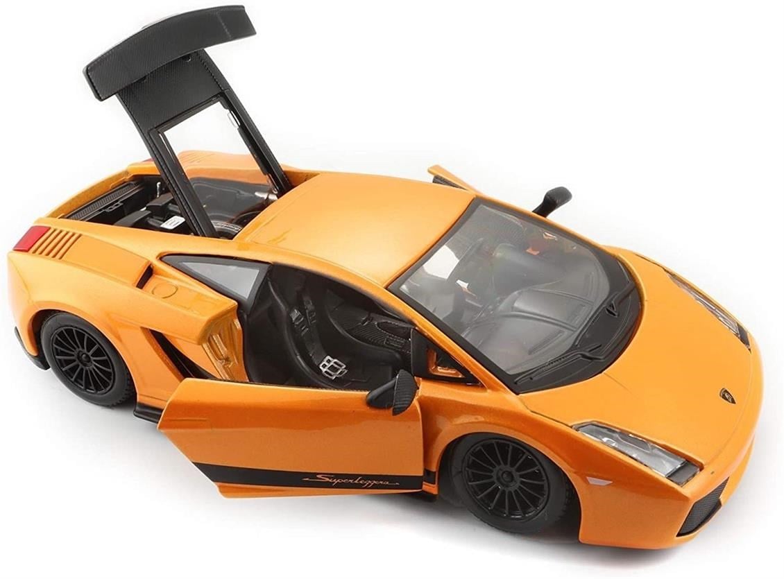 Maisto 31149 1/18 Ölçek, 2008 Lamborghini Gallardo Superleggera (Special Edition), Orange, Sergilemeye Hazır Metal Araba Modeli