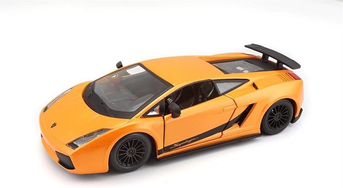 Maisto 31149 1/18 Ölçek, 2008 Lamborghini Gallardo Superleggera (Special Edition), Orange, Sergilemeye Hazır Metal Araba Modeli