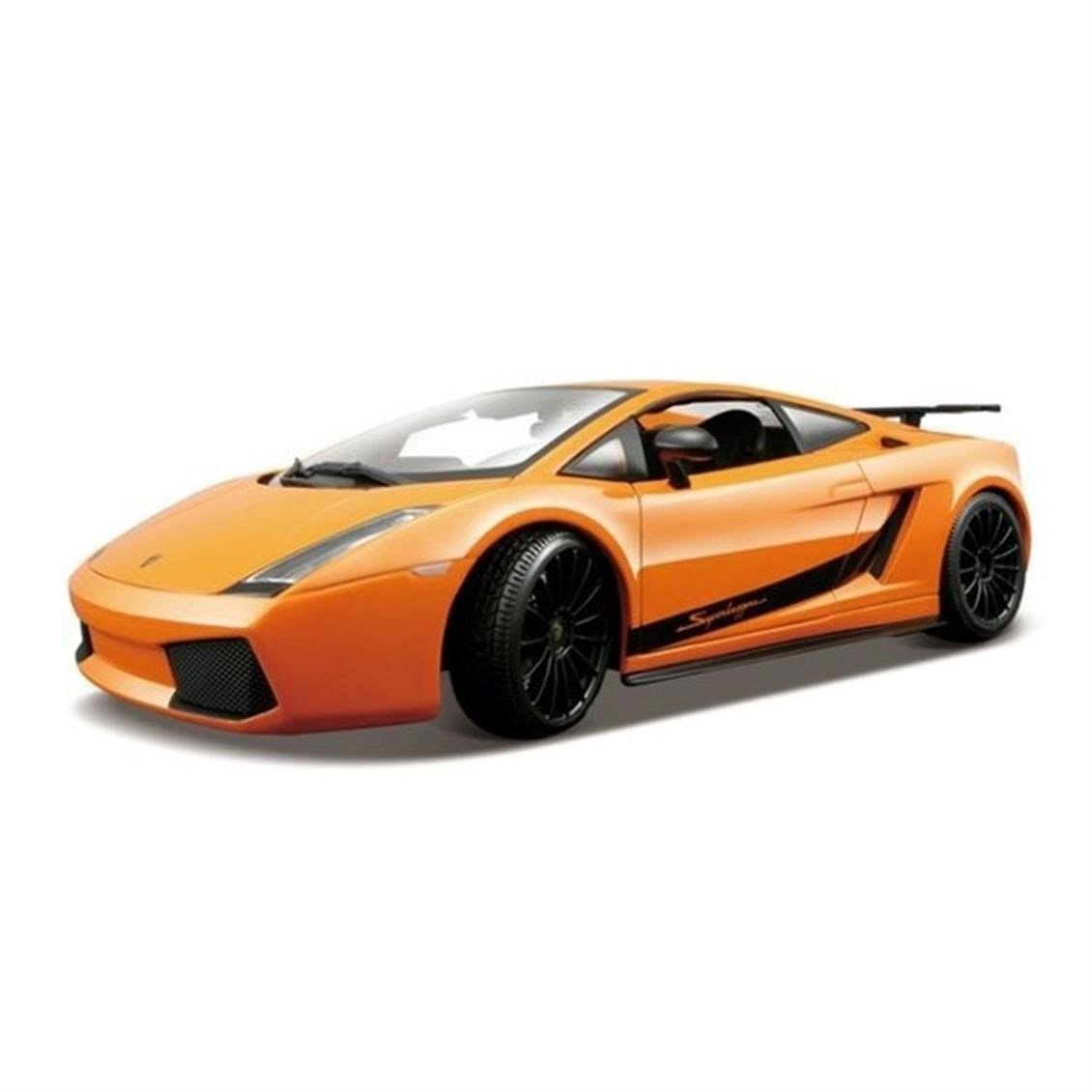Maisto 31149 1/18 Ölçek, 2008 Lamborghini Gallardo Superleggera (Special Edition), Orange, Sergilemeye Hazır Metal Araba Modeli