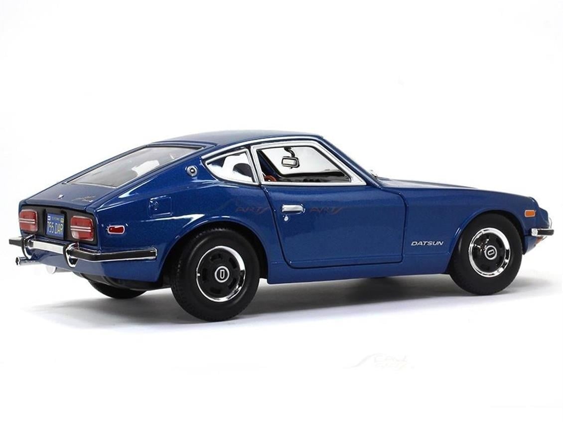 Maisto 31170 1/18 Ölçek, 1971 Datsun 240Z, Mavi, Sergilemeye Hazır Metal Araba Modeli
